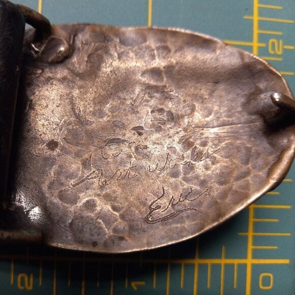 "Art Works Eric" Belt Buckle Country core, Handmade - Picture 4 of 8